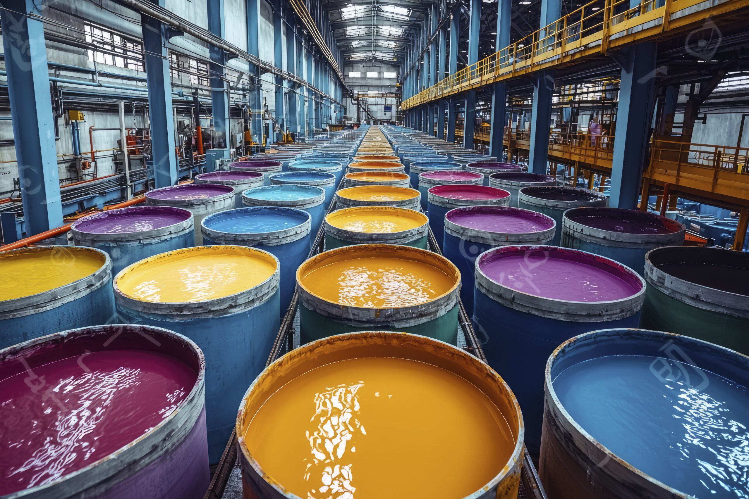 rows-colorful-liquid-industrial-vats